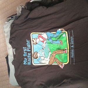 2XL My First Knife Fight tee shirt